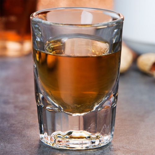 Libbey 5135 Fluted 1.25 Oz. Heavy Whiskey Shot Glass - Dozen FREE SHIPPING