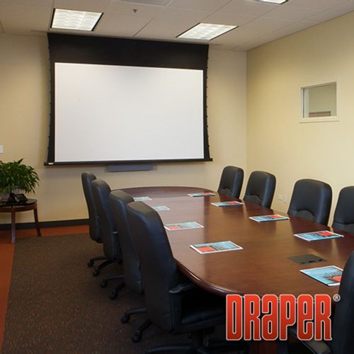 Draper access series v 100&#034; diag. (60x80) {4:3} ar motorized projection screen for sale