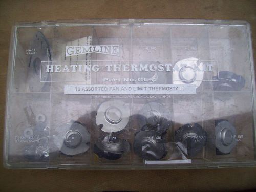GEMLINE HEATING THERMOSTAT KIT # GL-4-COMPLETE ALL PARTS  A-OK -FAN &amp; LIMIT+
