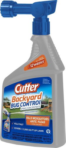 Cutter Backyard Bug Control 32 oz Ready-to-Spray Hose End Insect Repellent Co...