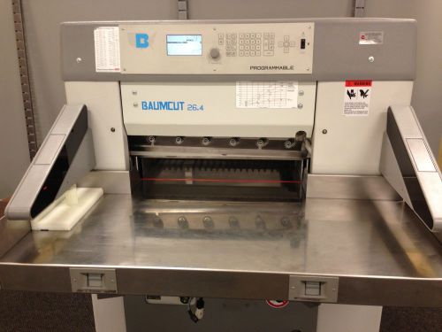 Baumcut 26.4&#034; programmable hydraulic paper cutter  (excellent condition) for sale