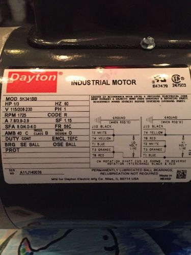 Dayton Industrial Motor 5k341