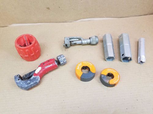 Pipe Cutters Lot, Reed Quick Release Cap. 1/8&#034; to 1-5/16&#034;, AutoCut 3/4&#034; &amp; 1/2&#034;..
