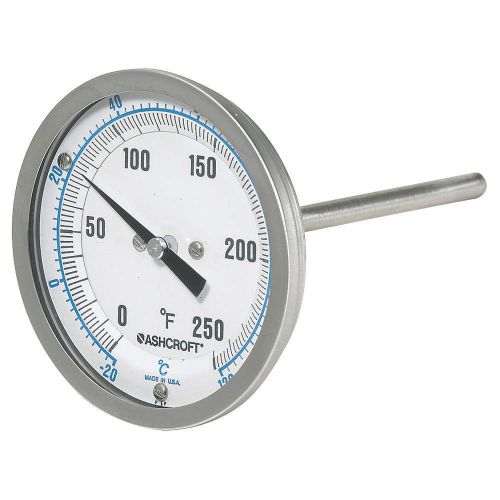 30EI60R Dial Thermometer, Bi-Metallic, 3 in Dial, FREE SHIPPING, NEW, @6C@