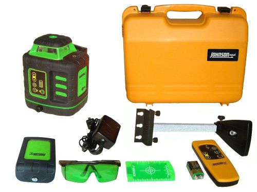 Johnson level and tool 40-6543 self-leveling rotary laser level greenbrite tech for sale