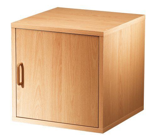 Foremost 327522 Solid Wood Modular Door Cube Storage System, Honey  New