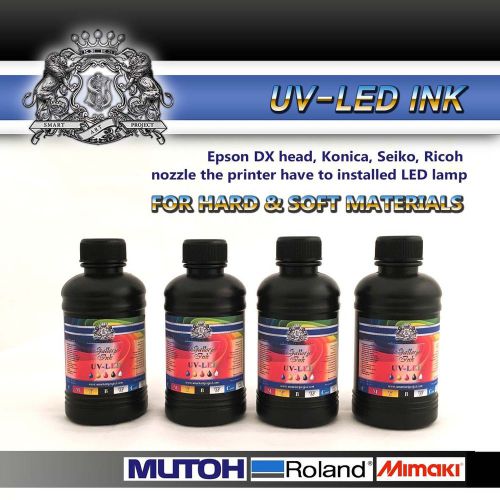 UV lLED Ink Epson DX head, Konica, Seiko, Ricoh nozzle with  installed LED lamp