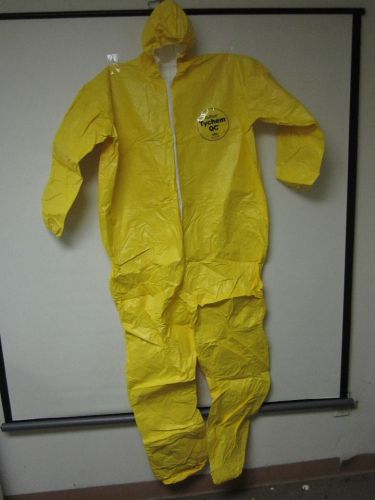 Dupont Tychem Tyvek QC122 Chemical Hazmat Suit w/ hd &amp; boots  SZ 3x