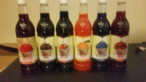 Gold Medal Snow Cone Syrup 6 bottles