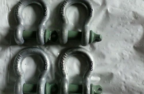 (4) USA 5/8 shackle clevis d-ring anchor utv rigging hoist wll 3 1/4t recover