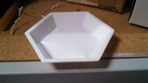 Dyn-A-Med 80054 ~ Plastic Polystyrene Hexagon Weighing Dishes - 4 x 3&#034;, 500/PK