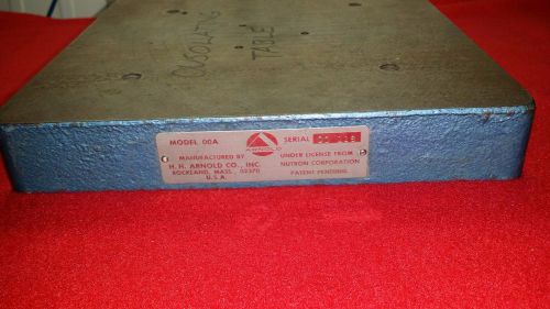 HH Arnold Model 00A Oscillating Table 9&#034; Square