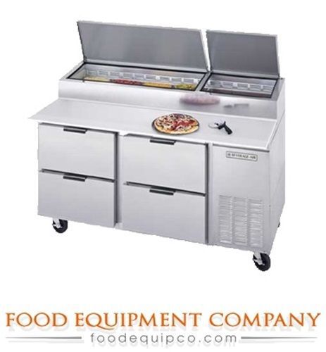 Beverage-air dpd67-4 67&#034; four drawer pizza prep table for sale