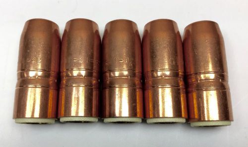 Tregaskiss 401-81-62 heavy-duty copper nozzle 5/8&#034; bore (set of 5) new for sale