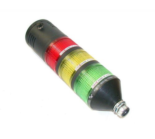 SCC  4003-BSG-YRM124   LED-STACK RED/YELLOW/GREEN LIGHT STACK  W/AUDIBLE ALARM