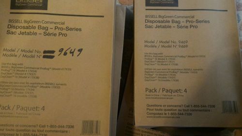 20 Bissell Biggreen commercial Disposable bags pro series 9649 5 boxes of 4