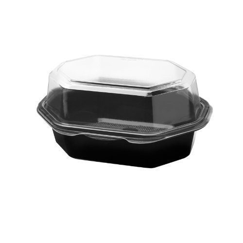 SOLO 861012-PM94 Creative Carryouts Polystyrene Hinged Box for Hot Deli, Snack,