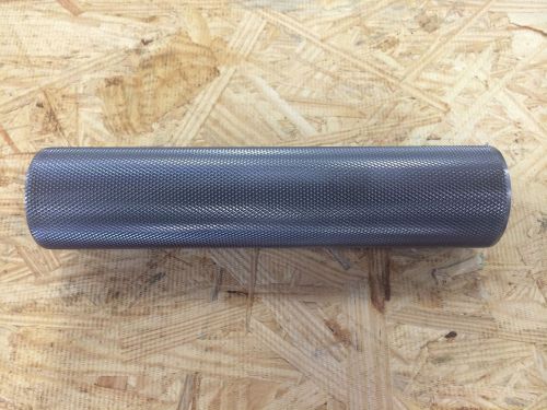 2 inch diameter knurled metal tubing rod bar handle 8.5 lg for sale
