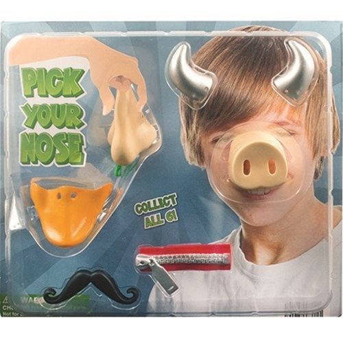 2&#034; PICK YOUR NOSE SILLY COLLECTIBLE NOSE DISGUISES for VENDING 250 CT.