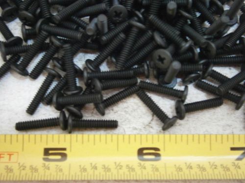 Machine Screws #4-40 x 1/2&#034; Phillips Binding Head Steel Black Lot of 50 #1377