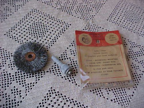 Wire Grinding Wheel 2&#034; Diameter Coarse Made in Germany Shank Arbor