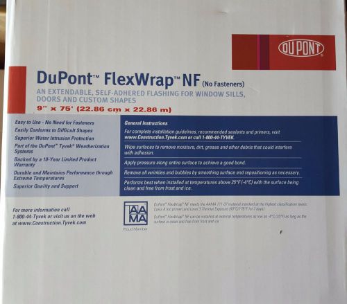 DuPont FlexWrap NF Self Adhered Flashing 9&#034; x 75&#039;