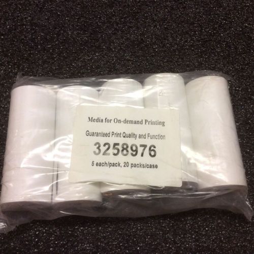 LOT OF FIVE ROLLS Recording Paper  Thermal 112 mm X 24.3 Meter Roll 3258976