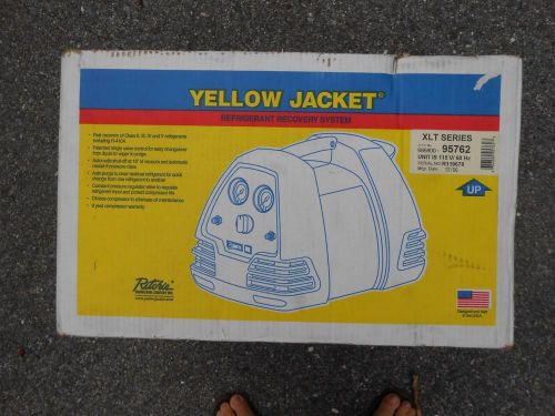 New yellow jacket 95762 recover xlt recover xlt hvac refrigerant recovery system for sale