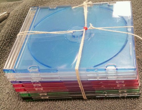 10 cd cases. Multicolors