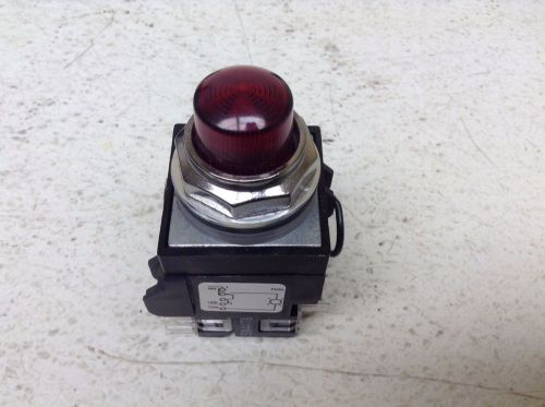 GE General Electric CR104PXG40 Red Illuminated Push Button New