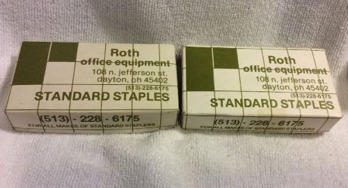 Vintage Standard Staples Roth Office Supply
