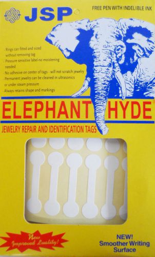 WHITE LONG ELEPHANT TAGS pack of 500(ta76)