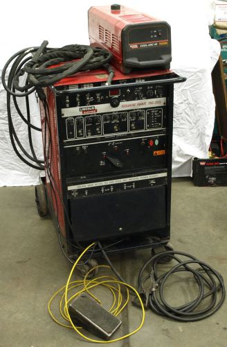 Lincoln Electric Square Wave TIG 355 Welder W Cool Arc 40 Cooler Single 3 Phase