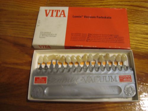 VITA Lumin Vfacuum Shade Guide, shades A&lt;B&lt;C&lt;D, Made in Germany (NOT China)