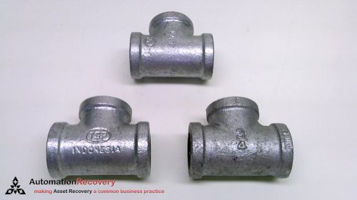 Matco cit04 - pack of 3 - black cast iron tee fitting, 3/4&#034; female npt,  #216212 for sale