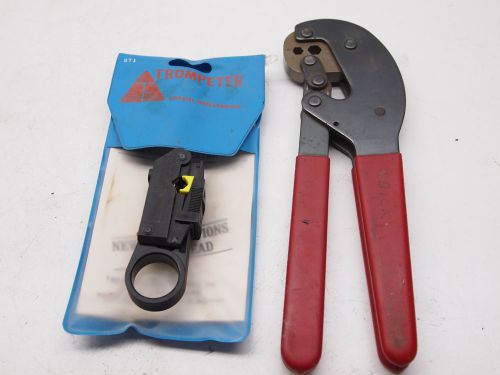 Trompeter coaxial cable stripper + Coaxial cable Crimper crimping tool