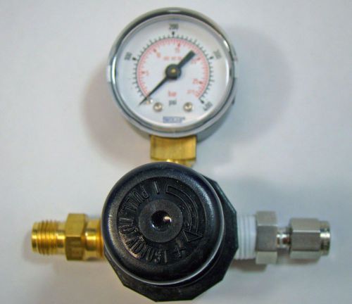 Scott Specialty Gases Regulator Assemby 51-24BV 0-400 psi Wika Gauge ss &amp; brass