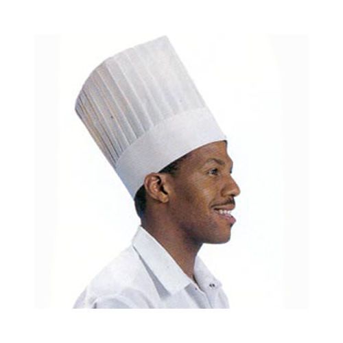 Cellucap CC209 Le Classic White Paper 9&#034; Chef Hat Size 12&#034;: 10 Pieces