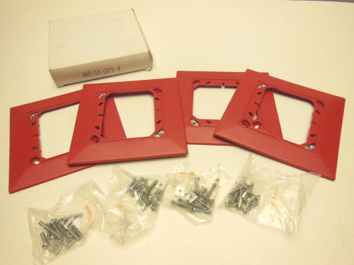 Package of 4- System Sensor MP-SF Mount Semi Flush Mounting Plate