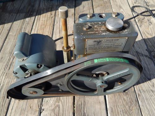 Welch Duo-Seal Model 1405 Vacuum Pump with 1/2 Hp Electric Motor 115/230V