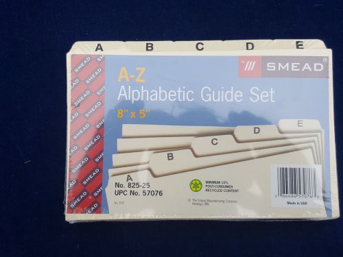Smead A-Z 8 by 5 inch index card dividers