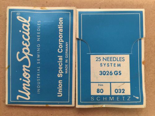 Union Special 3026 GS, 80 / 032,  Sewing Machine Needles (Pack of 25 needles)