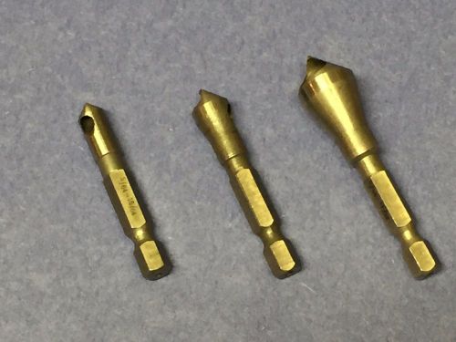 Aircraft aviation tools 3pc rosebud deburring bits (new) for sale