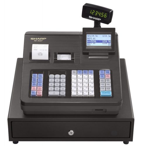 Sharp Xe-a407 Cash Register. 99 Pre Programmable Departments. 40 Clerks. New.
