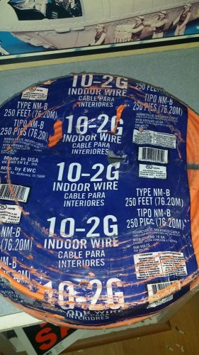 10/2 Electric Indoor Wire 10-2G Type NM-B 250 Feet. New! FREE SHIPPING COPPER