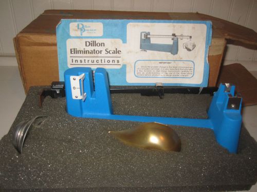 Vintage Dillion Precision Eliminator Scale BEAM blue in box + instructions