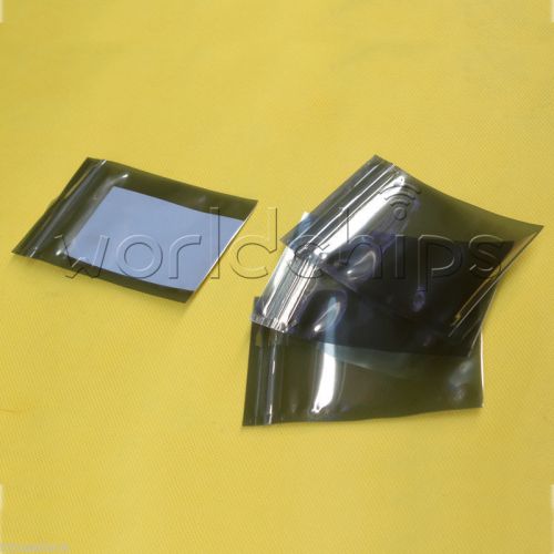 10Pcs Plastic Shielding Anti Static Bags 6cmx9cm Holders Packagings Zip Lock