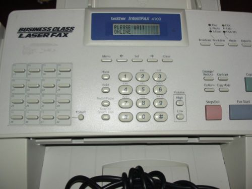 BROTHER INTELLIFAX 4100 LASER FAX MACHINE &amp; COPIER GOOD for parts  OR servicing