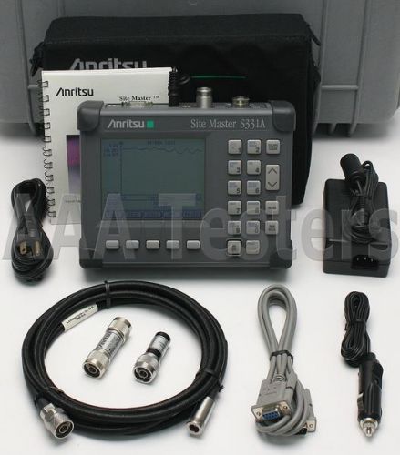 Anritsu sitemaster s331a cable &amp; antenna analyzer site master s331 for sale