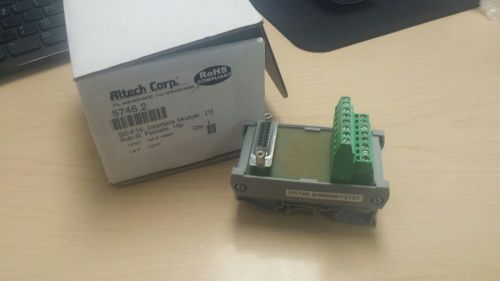 Altech interface module 5746.2 sd-f15 female 15pt connector-to-wire (din rail) for sale